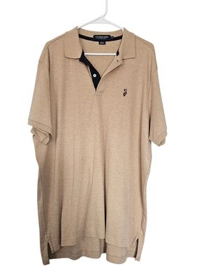 U.S. Polo Assn. Luxury Feel Men's Tan Polo Shirt Size XL